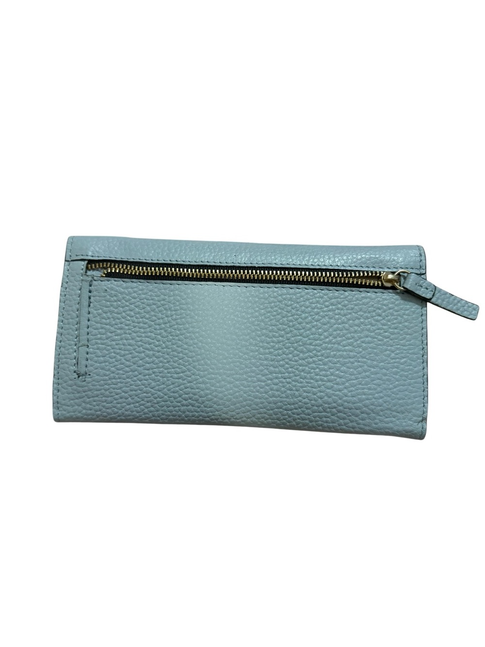 LODIS Light Blue Pebbled Leather Continental Wallet - Picture 5 of 7